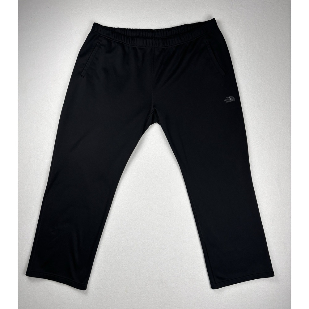 The North Face Men's Softshell Pants Black XXL Fleece Lined Stretch Inseam 28 - Picture 1 of 9